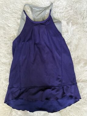 MPG Women’s M Purple W/gray Classic Racerback Tank top. Comfortable